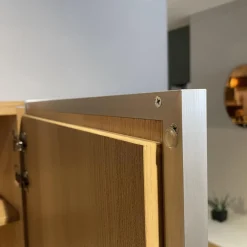 Wohnwand V-Alpin Eiche Altholz Glas Anthrazit