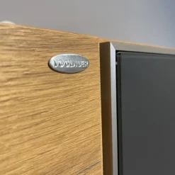 Wohnwand V-Alpin Eiche Altholz Glas Anthrazit