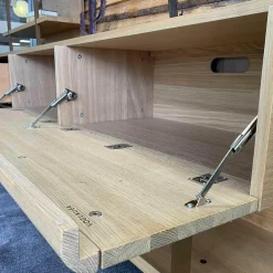 Wohnwand V-Cube Living Wildeiche Rustico mit Beleuchtung