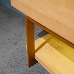 Wohnwand Vcuben Wildeiche Rustiko Mit LED-Beleuchtung