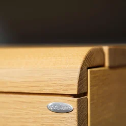 Wohnwand Vcuben Wildeiche Rustiko Mit LED-Beleuchtung