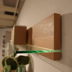 Wohnwand Vienna 35 36011 Lack Grau Akzente Asteiche Griffe Edelstahl Inklusive Beleuchtung