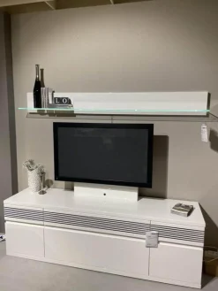 Wohnwand Vision Lack Weiß Inklusive TV-Halterung und Wandboard