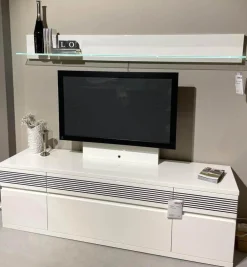 Wohnwand Vision Lack Weiß Inklusive TV-Halterung und Wandboard