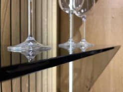 Wohnwand WK 490 Baristo Asteiche Massiv Naturbelassen Geölt Front Rillenoptik Mit LED Beleuchtung