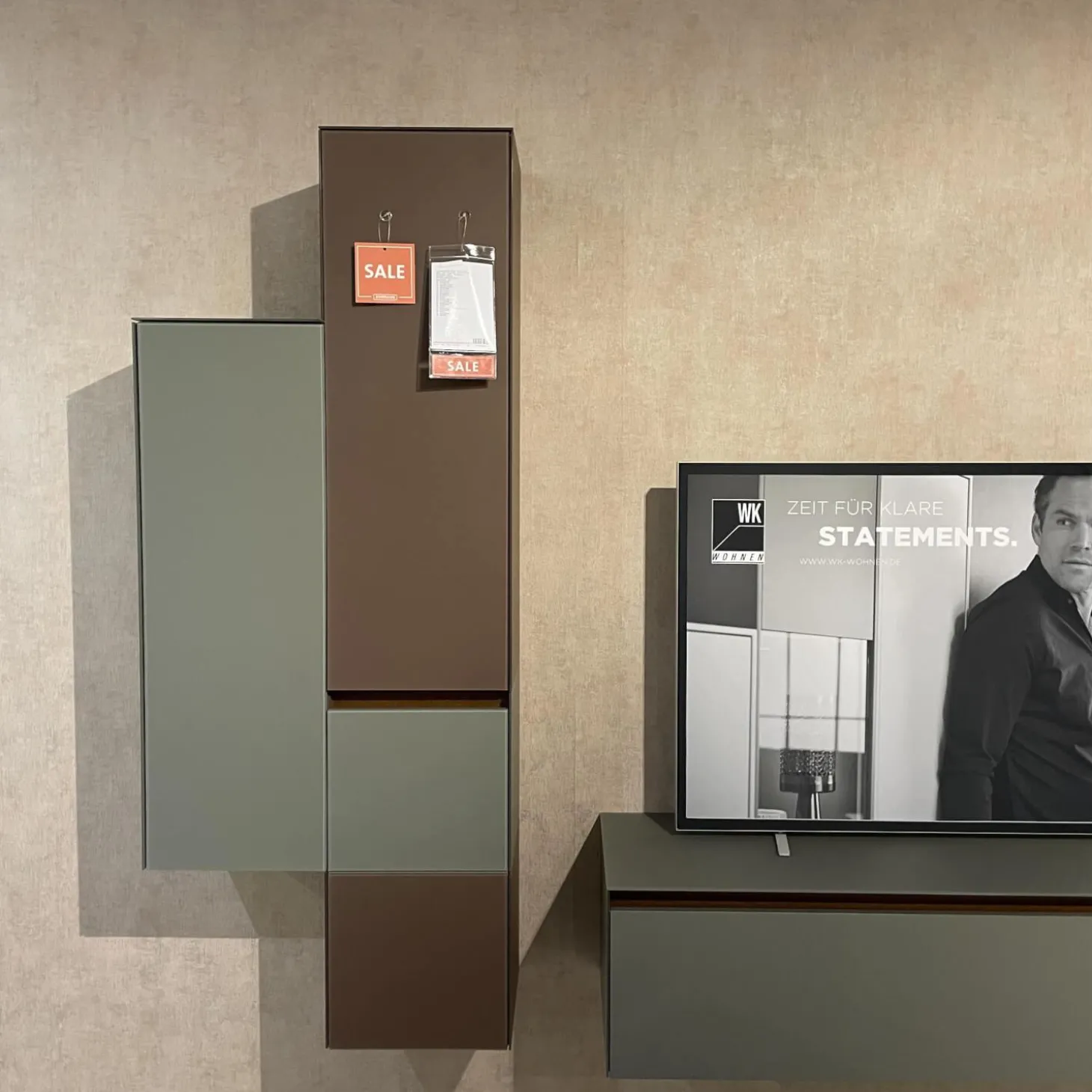 Wohnwand WK 430 Majestro Lack Matt Dust Und Burgund Glas Matt Dust Und Burgund