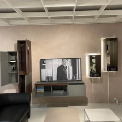 Wohnwand WK 430 Majestro Lack Matt Dust Und Burgund Glas Matt Dust Und Burgund