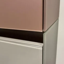 Wohnwand WK 430 Majestro Lack Matt Dust Und Burgund Glass Matt Dust Und Burgund