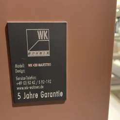 Wohnwand WK 430 Majestro Lack Matt Dust Und Burgund Glass Matt Dust Und Burgund