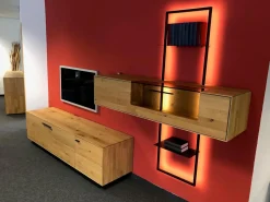 Wohnwand WM 1880 Ausführung Wildeiche