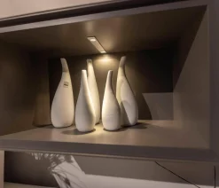 Wohnwand X1 Kombi X150-3736L Lack Schiefergrau Matt