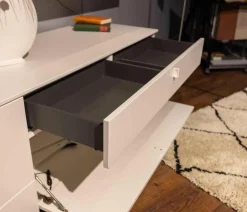 Wohnwand X1 Kombi X150-3736L Lack Schiefergrau Matt