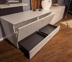 Wohnwand X1 Kombi X150-3736L Lack Schiefergrau Matt