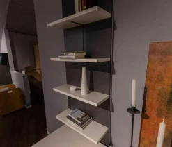 Wohnwand X1 Kombi X150-3736L Lack Schiefergrau Matt