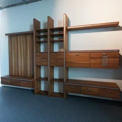 Wohnwand Xeno Nussbaum Massiv