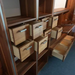 Wohnwand Xeno Nussbaum Massiv