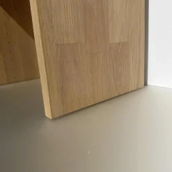 Wohwand In Eiche Weiß Geölt Fronten Glas Pearl Matt Innen Buche Mit Zwei Schubkästen Und Einer Klappe